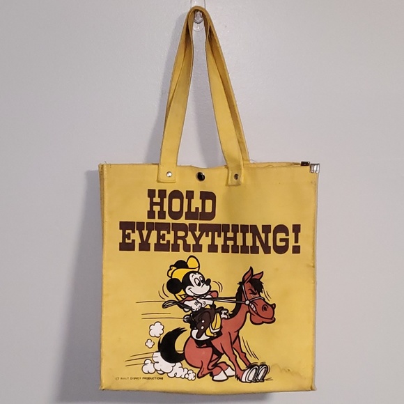 Disney Handbags - Vintage Mickey Mouse Holds Everything Tote Bag